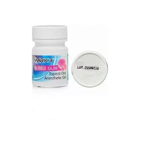 Mark3 Bubble-Gum Topical Anesthetic Gel (Benzocaine 20%) 1oz Jar 1605
