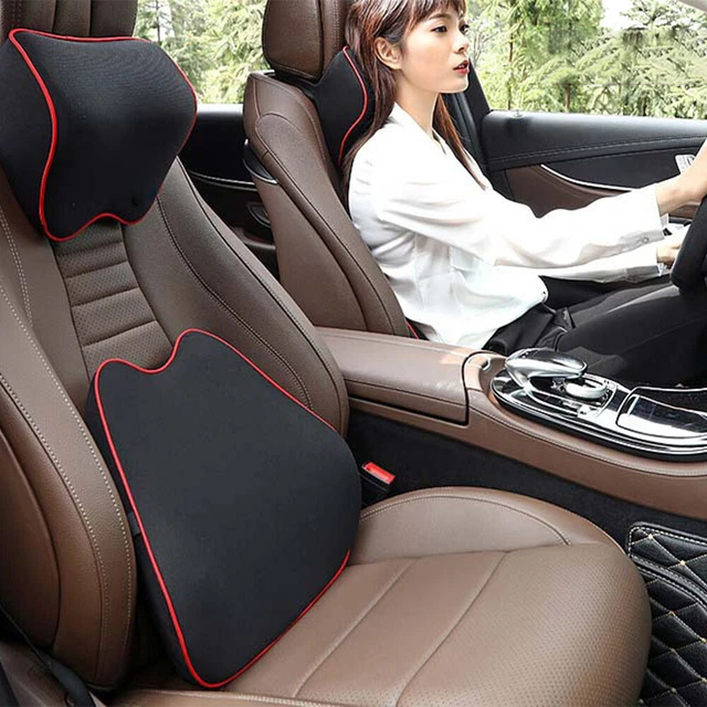 E# Car Seat Headrest Pillow Comfortable Lumbar Pillow Auto Interior Accessories