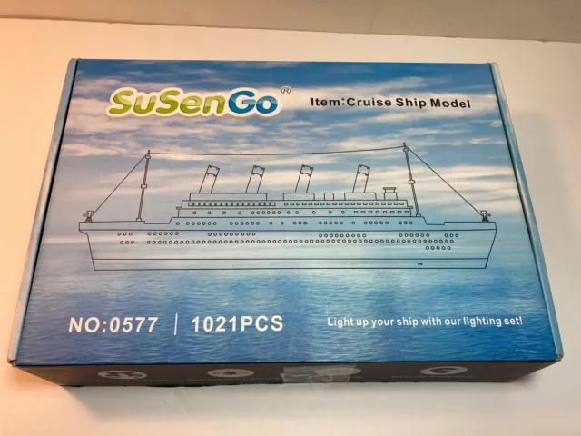 SuSenGo Building Bricks for Titanic 1021 Pieces Block Model Kit