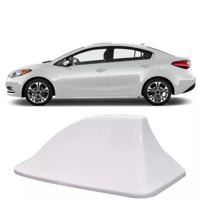 For KIA Forte Optima Soul White Roof Antenna Cover FM/AM Radio Signal Shark Fin