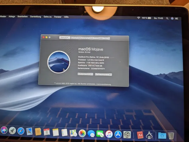 Logicboard MacBook Pro Retina 13" A1502  Ende 2013 Funktionsfähig