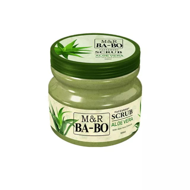 Face & Body Scrub ALOE VERA- Peeling,Scrub,Kosmetik,Hautpflege-500ml-  BA-BO M&R