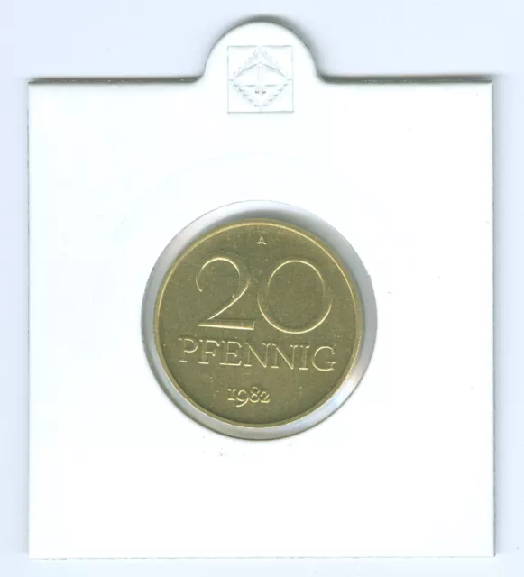 DDR  20 Pfennig  stempelglanz/Export  (Wählen Sie zwischen: 1979 - 1990)