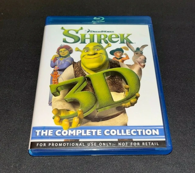 SHREK 3D - The Complete Collection Blu-Ray Disc DVD 3d 4-Disc Set $15. ...