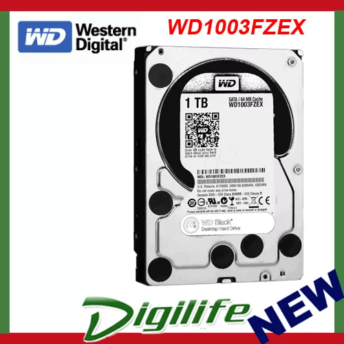 WD Black 1TB 3.5” 7200RPM SATA3 Internal Hard Drive WD1003FZEX