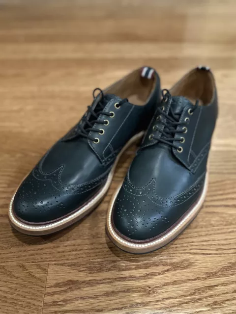 J. CREW OAR Stripe Shortwing Derbys in Dark Pacific 8.5D 139.99 PicClick