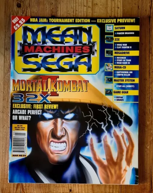 Mean Machines Sega Classic Retro Magazine Edition Mar No 29 (March 1995)