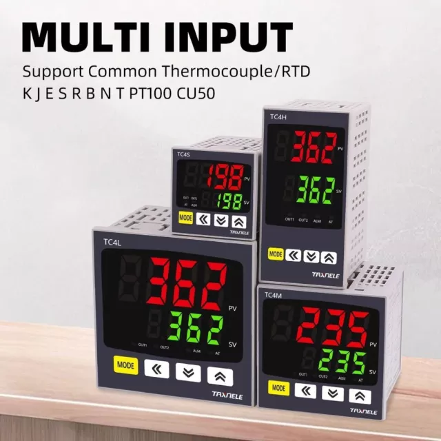 Contrôleur de température Régulateur Relais SSR Double thermostat numérique PID