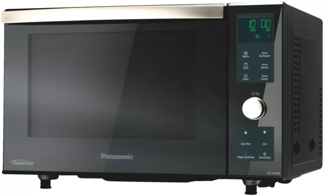 PANASONIC NN-DF383B, Mikrowelle (1000 Watt, Grillfunktion)