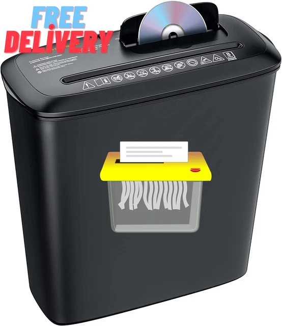 Paper Shredder Cross Micro Cut Commerical Office DVD CD Credit Card Heavy Duty