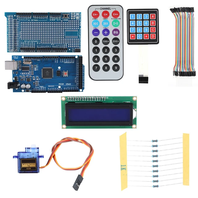 Ultimate Introductory Learning Kit For MEGA 2560 LCD1602 Servo Motor NEW