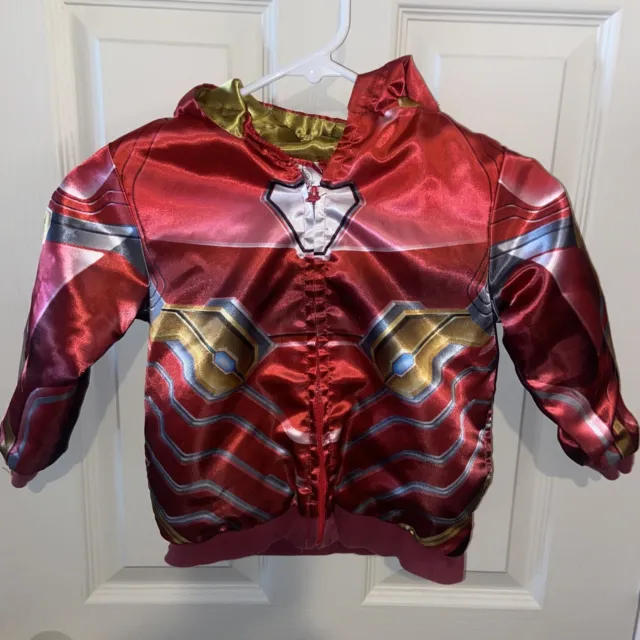 Disney Store Marvel Avengers Iron Man Costume Boy Hooded Jacket Size 10