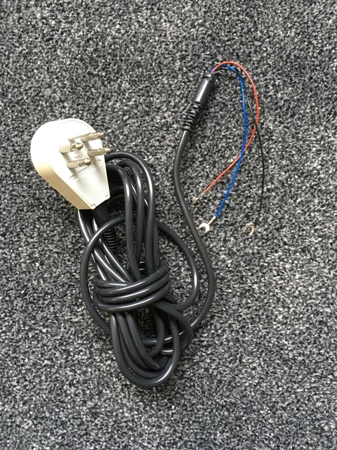 Original Vintage Telephone Black  PVC Covered 3 Way Line Cord RTT 2.8m