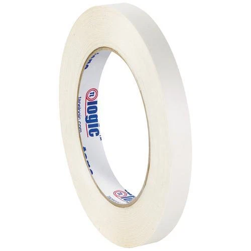 Tape Logic Double Sided Film Tape, 3.5 Mil, 1/2" x 60 yds., White, 96/Case