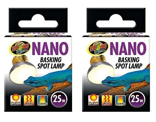 Zoo Med Labs 25 watts Nano Basking Spot Lamp (2 Pack)