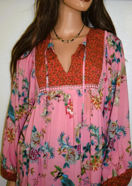 JOHNNY WAS Malakye Floral Tunic Size Large 2