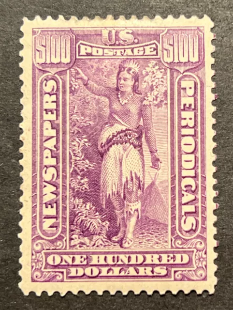 Travelstamps: US Stamp Scott #PR125 Mint OG HINGED $100 NEWSPAPER