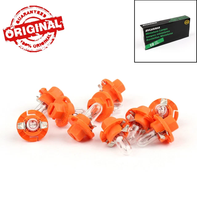 10pc Sylvania For OSRAM 2473MFX6 12V 1.2W BX8.4d Miniature Lamps Signal Bulb USA
