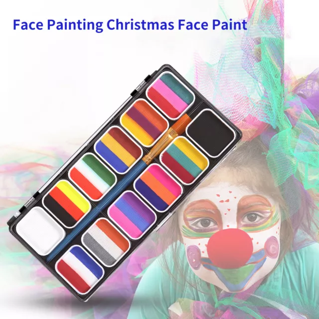 12 Color Body Pigment Easily Clean Waterproof Adults Kids Watercolor Paint Set