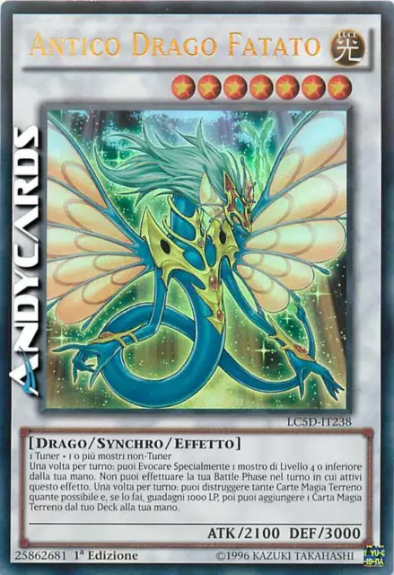 ANTICO DRAGO FATATO (Ancient Fairy Dragon) • Ultra R • LC5D IT238 • 1Ed • YUGIOH