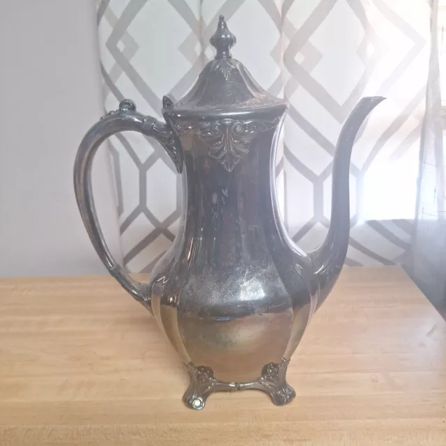 Vintage Oneida Community Silverplate Chatelaine Coffee/TeaPot Footed
