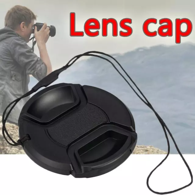 49mm Lens Cap center pinch snap on Front Cover string Nikon L0Z1 Fo Z2X2 Z8B2✨ z