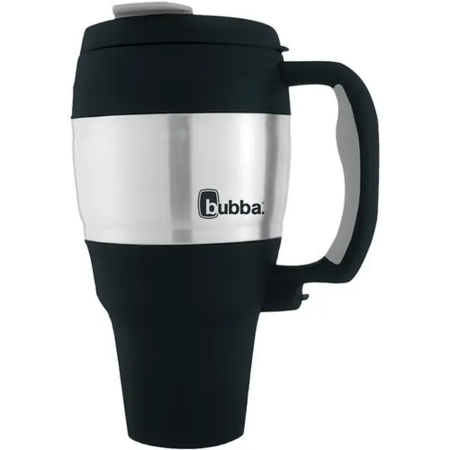Bubba Classic Stainless Steel Mug with Handle Black, 34 Fl Oz~FREESHIPPING