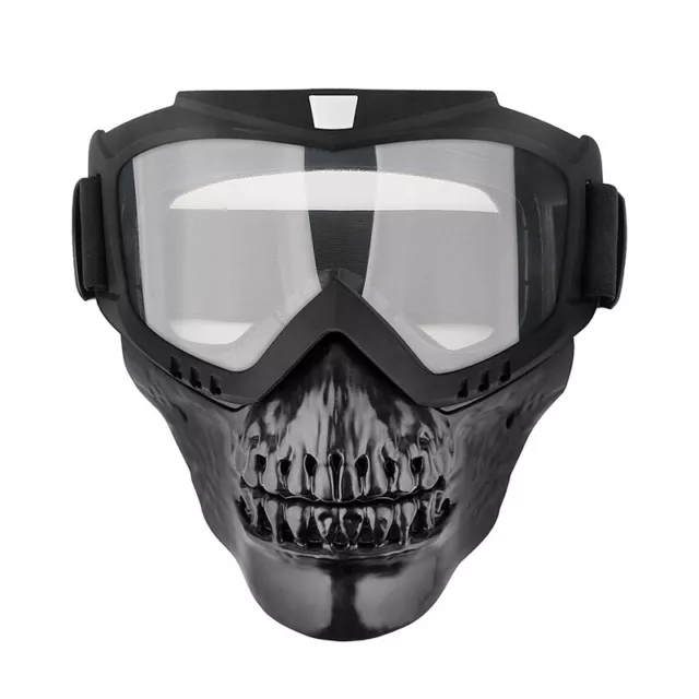 Motorcycle Goggles Skull Face Mask Scooter ATV Off-Road Halloween Party Eyewear