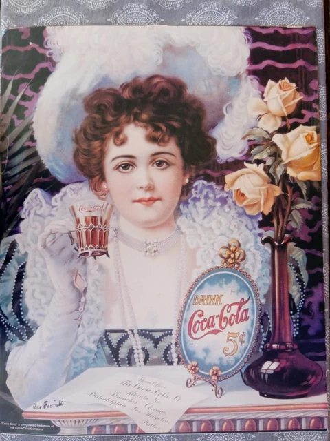 Vintage Coca Cola Poster Pre-owned  20 × 16"