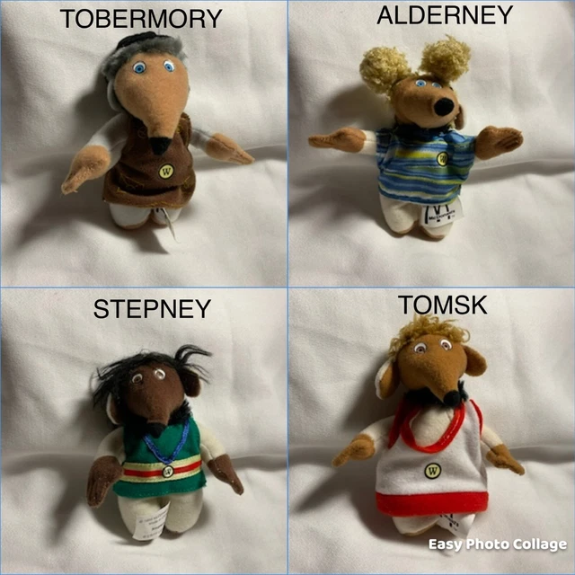 McDonalds 4” Inch Happy Meals Plush Toys- VARIOUS Wombles- Vintage 1999