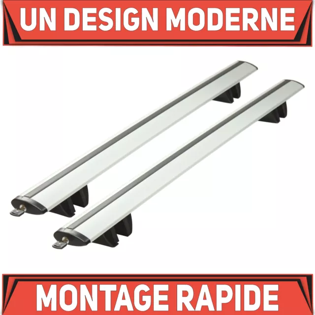 Alu Barres de toit pour Ford Ranger V MK5 double cab ab 11 Rails de toit ouverts