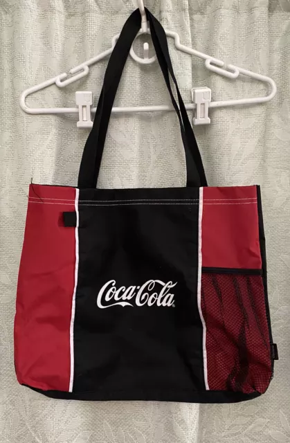 Coca-Cola Tote Bag, Canvas Gemine Vitnage Rare Black And Red