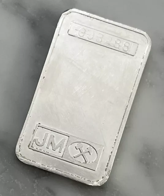 Rare 5 oz ScotiaBank Johnson Matthey JM 999 Fine Silver Bar - Mintage Less   500 2