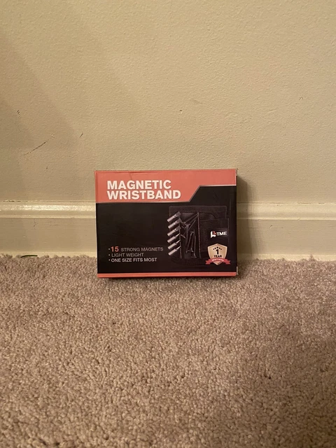 Magnetic Wristband For 15 Strong Magnets, Light Weight, On Size Fits Most TME