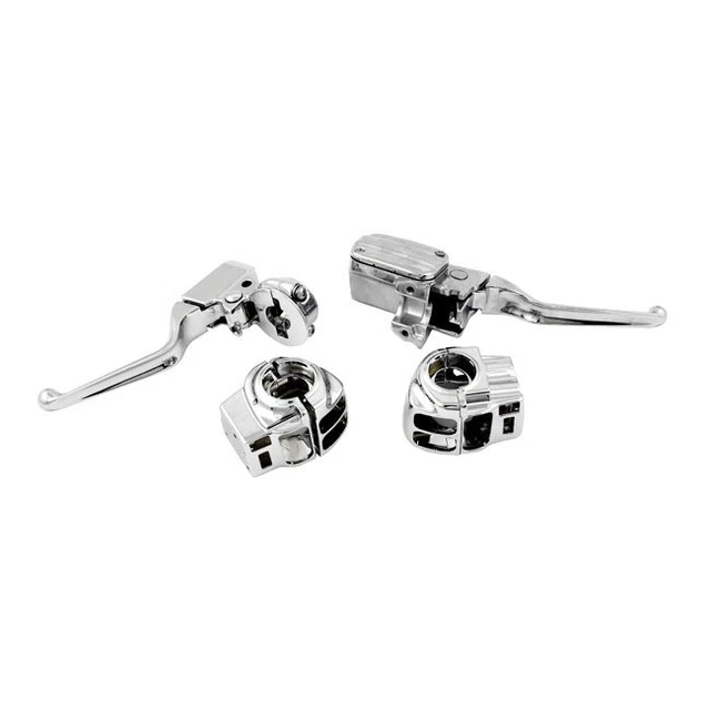 Interrupteur Frein Moto Gzyf Pour Harley Davidson Touring 2003-2014 - Argent/Noir