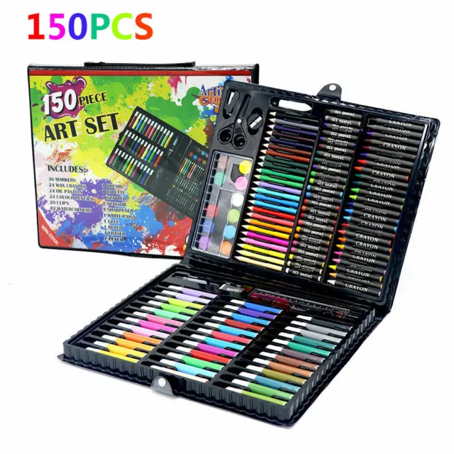 Art Set Drawing Colored Pencils Paint Brush Oil Pastels Art Supplies For Kids