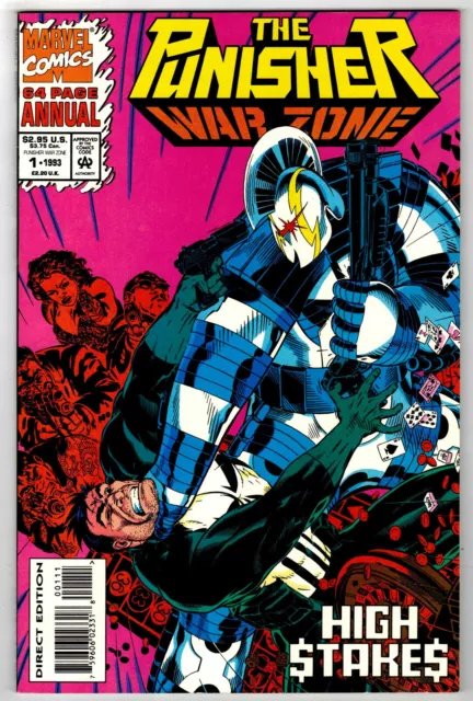 THE PUNISHER WAR ZONE Annual  # 1 Marvel Comics 1993 (vf-) Not Polybagged