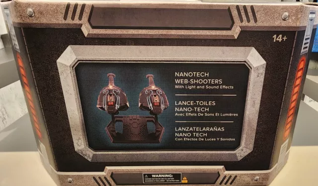 Disney Parks Marvel Spider-Man Nanotech Web-Shooters with Base Avengers Vault