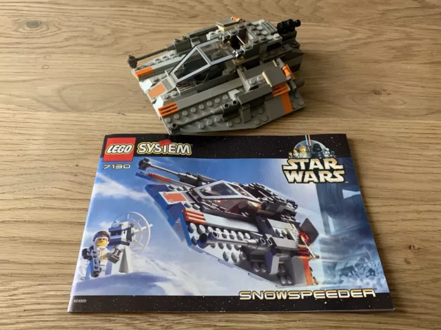 1999 LEGO 7130 STAR WARS SNOWSPEEDER - Inc: Minifigs + Box + Instructions