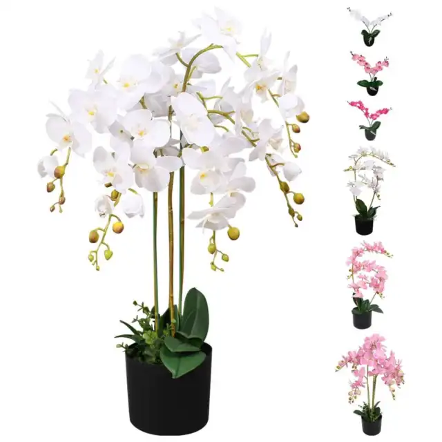 Künstliche Orchidee mit Topf Kunstpflanze Kunstblume mehrere Auswahl vidaXL