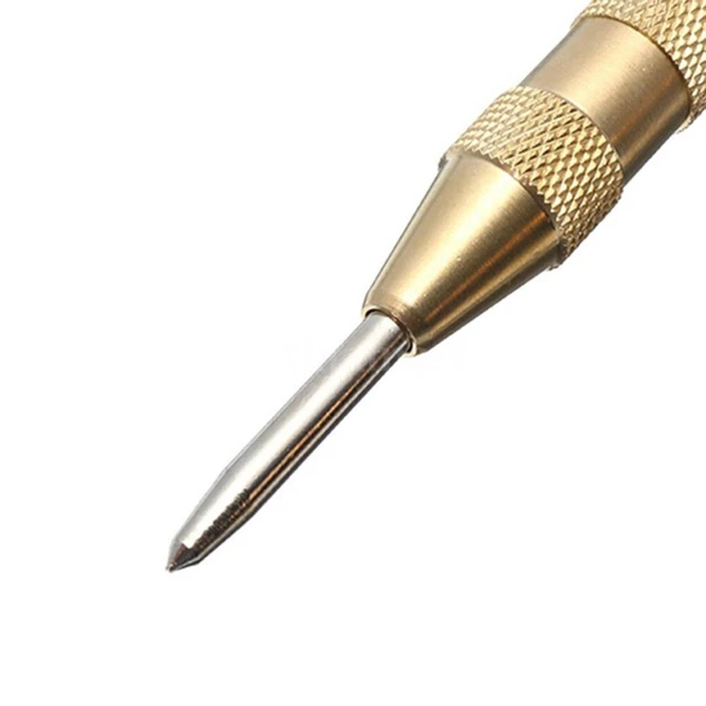 Punzone Centrale A Molla Automatico - Per Metallo, Legno E Plastica, Antiscivolo, 5 Pollici - Foto 5