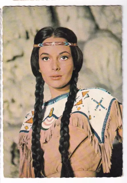 KARIN DOR, RIBANNA in WINNETOU II. , farbiges Rollenfoto als Winnetous Braut