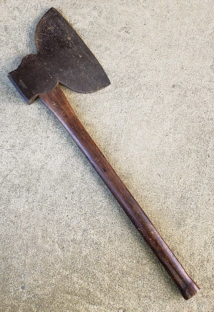 ANTIQUE 19th C "BRADY" Signed HAND FORGED HEWING BROAD AXE Lancaster PA GC!