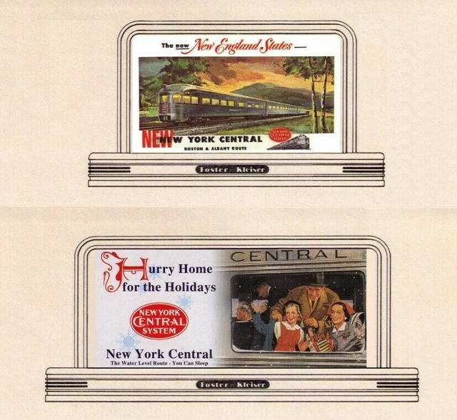 RAILROAD BILLBOARDS FOR N scale, NYC New York Central set1 0.99