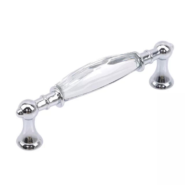 Wardrobe Doors Pullers Cabinet Knob Crystal Glass Door Handle Cupboard SG