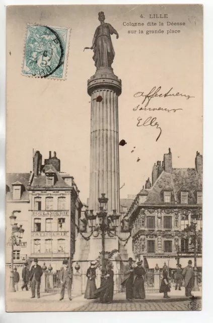 LILLE - North - CPA 59 - La Colonne la Goddess - Monument du Siege de 1792 - view 2