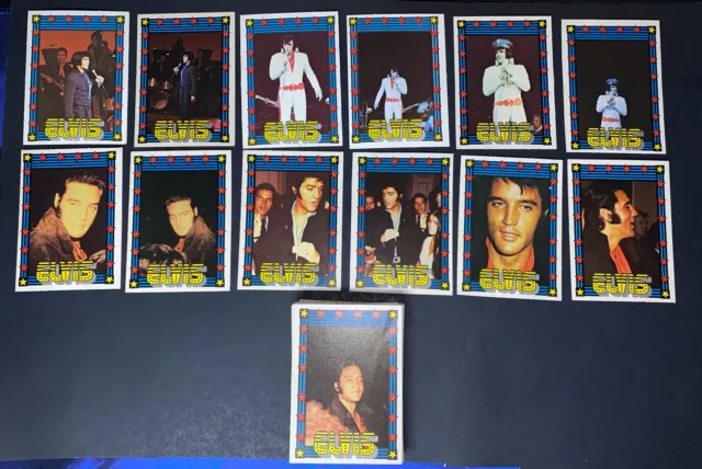 VTG Elvis Presley 1978 Monty Gum Complete Card Set 1-50 Blank Back
