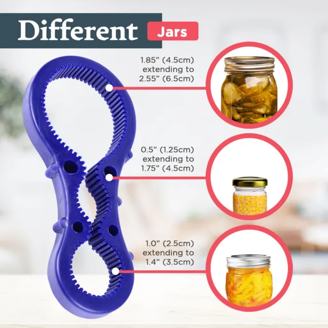 Easy Grip Rubber Jar Opener Gripper Multi Tool Cap Lid Bottle Opening Arthritis 2