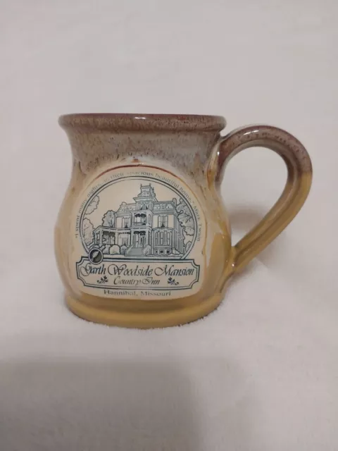 Garth Woodside Mansion Country Inn Hannibal Missouri Deneen Pottery Mug 2007 EC