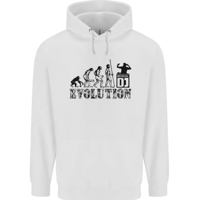 Evolution of a DJ Music DJing Vinyl Decks Childrens Kids Hoodie